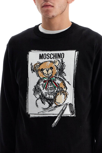 Teddy Bear Pullover  - Black