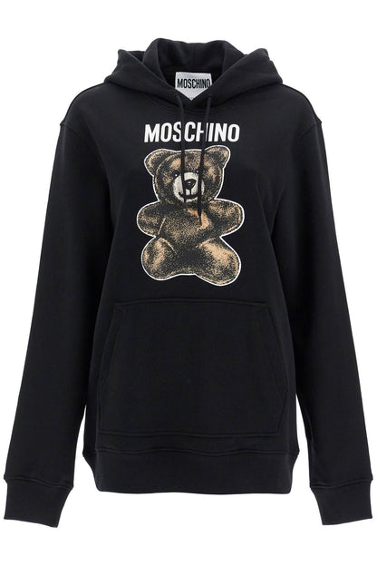 Moschino Teddy Bear Hooded Sweat  - Black