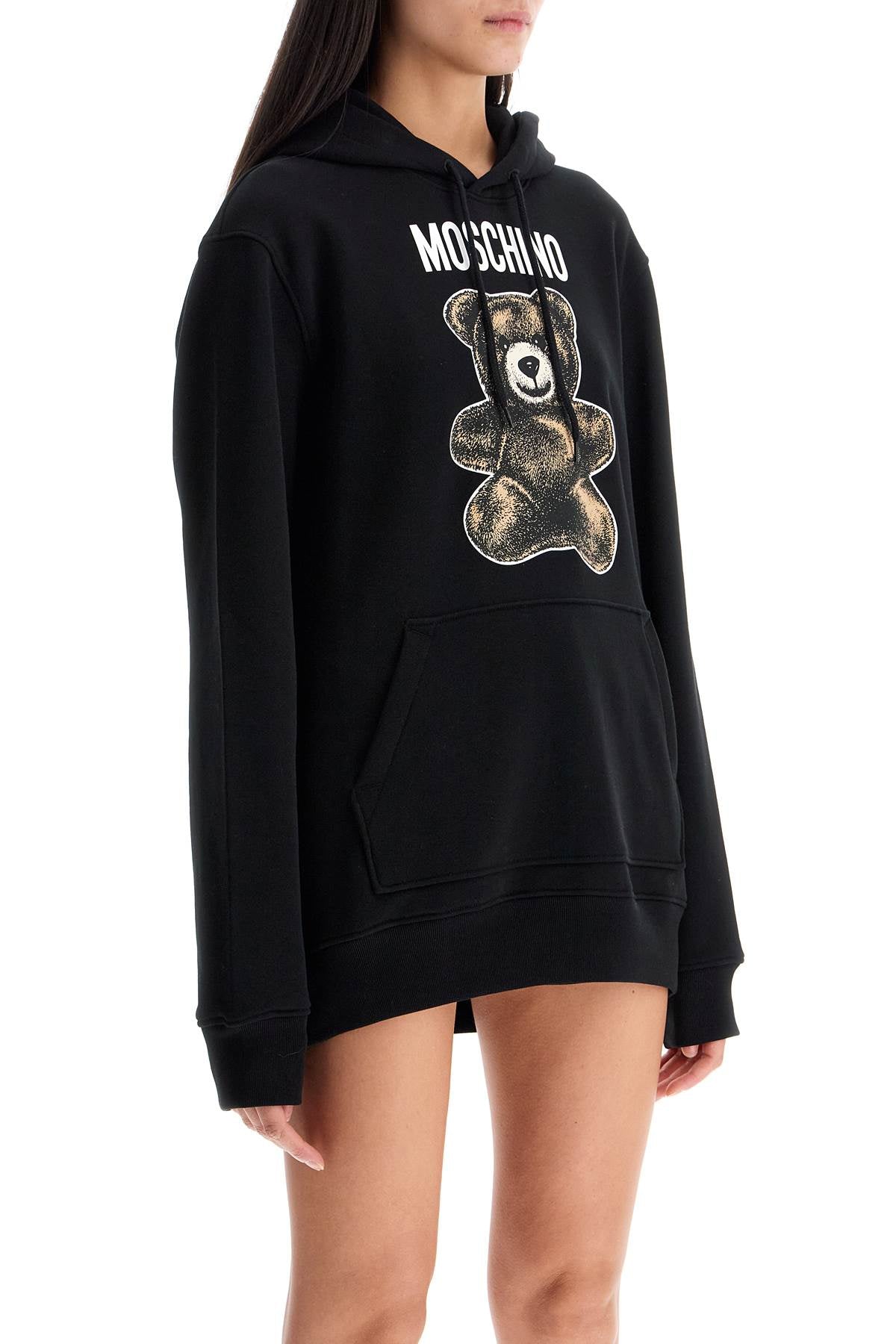 Moschino Teddy Bear Hooded Sweat  - Black