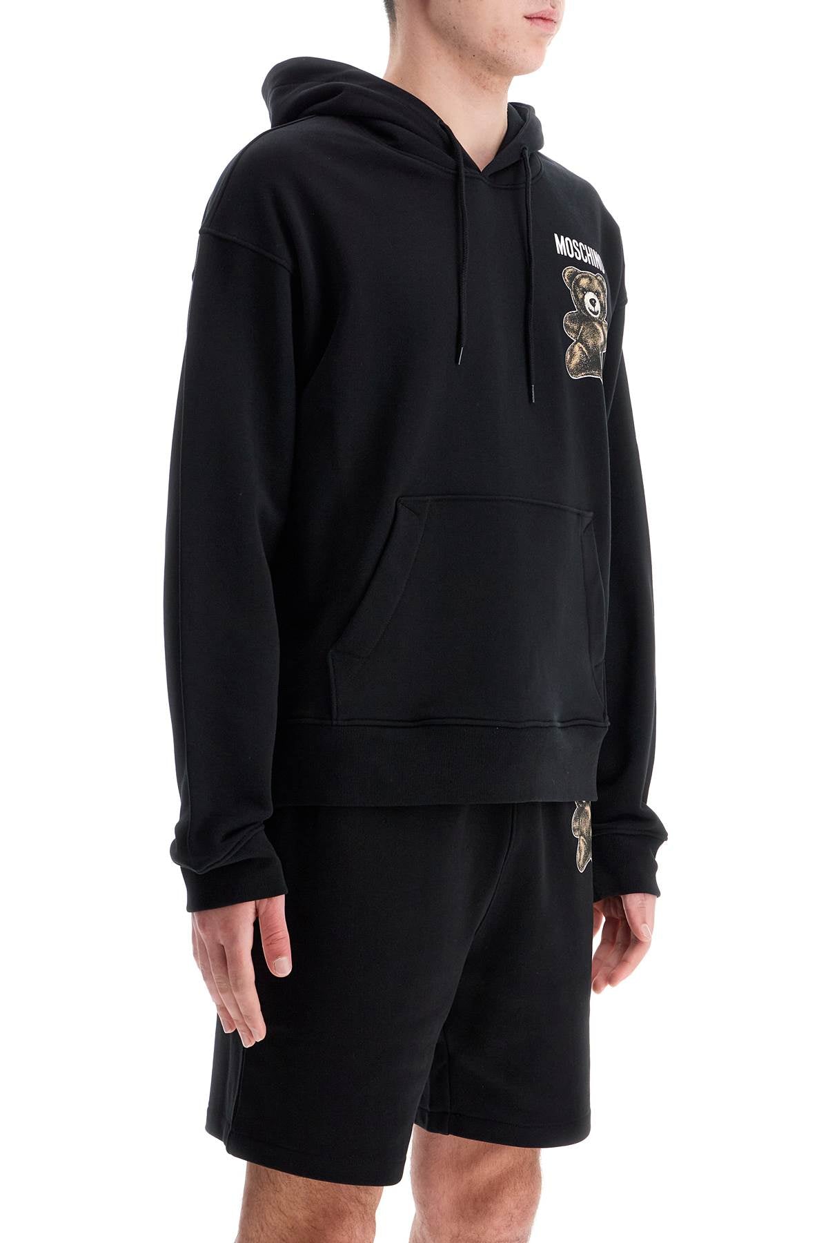 Moschino Teddy Bear Hooded Sweat  - Black