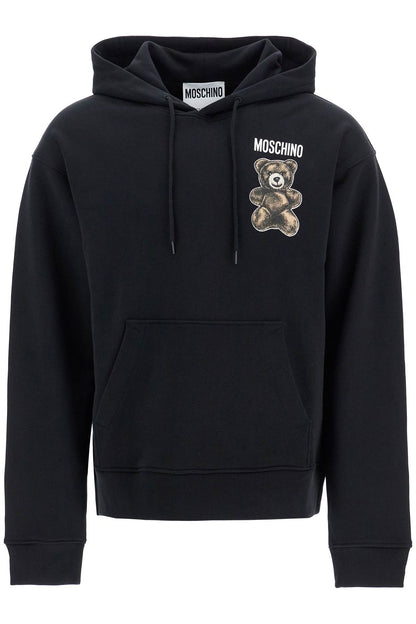 Moschino Teddy Bear Hooded Sweat  - Black