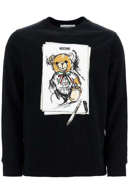 Teddy Bear Sweatshirt  - Black