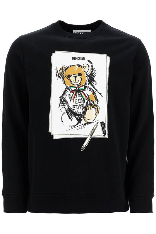 Teddy Bear Sweatshirt  - Black