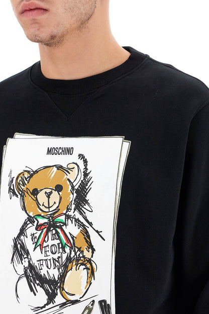 Teddy Bear Sweatshirt  - Black