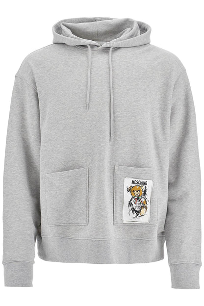 Hooded Teddy Bear Sweatshirt  - Grey