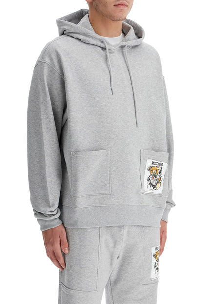 Hooded Teddy Bear Sweatshirt  - Grey