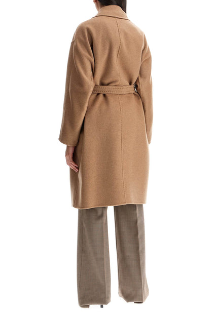 Cashmere Robe-style Coat With Eight  - Beige