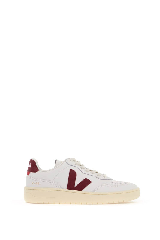 Leather V-90 Sne  - White