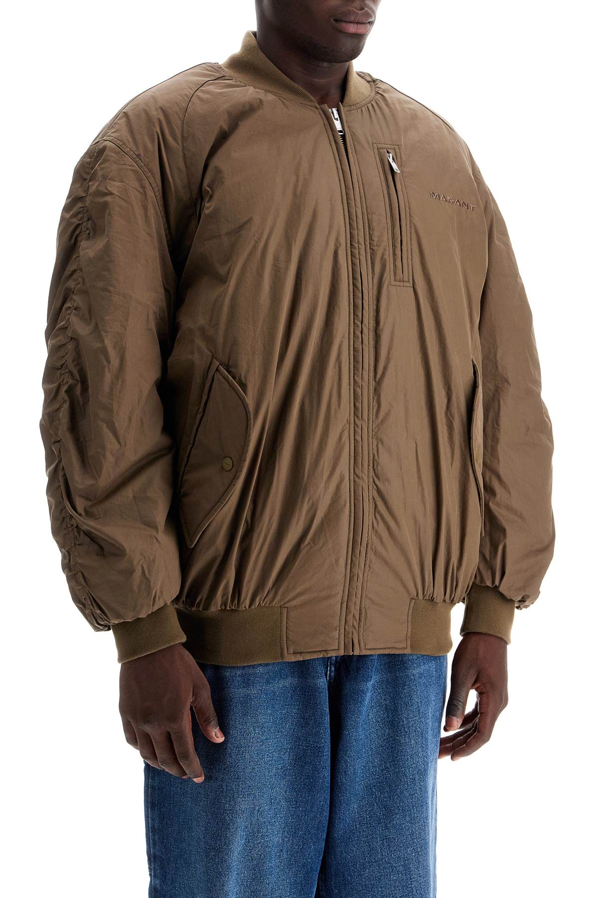 Bakya Oversized Bomber Jacket  - Khaki