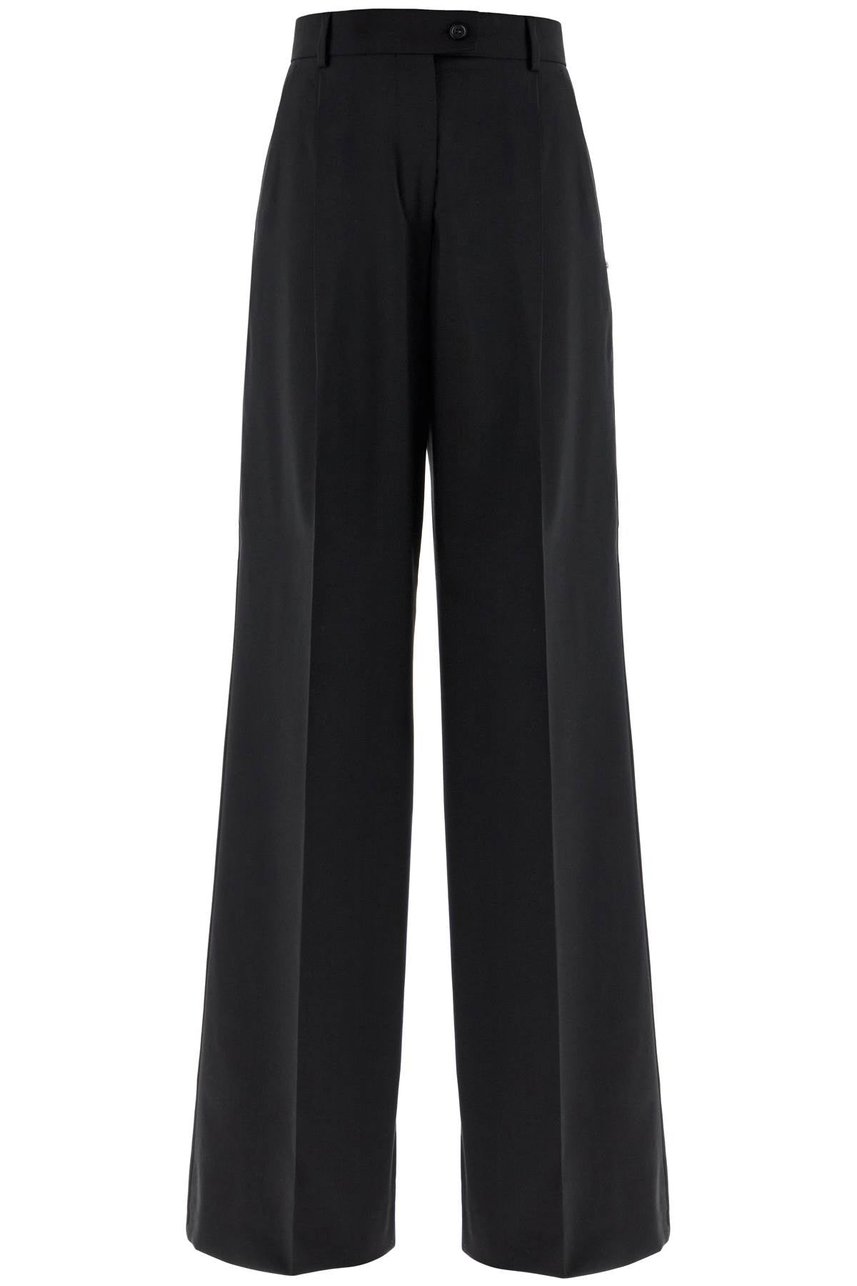 Stretch Wool Sailing Pants  - Black