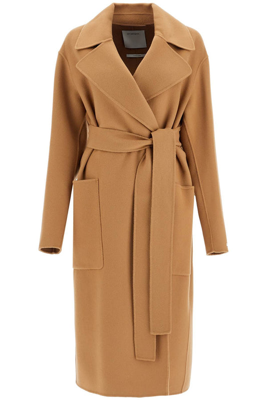 Coat With Belt  - Beige