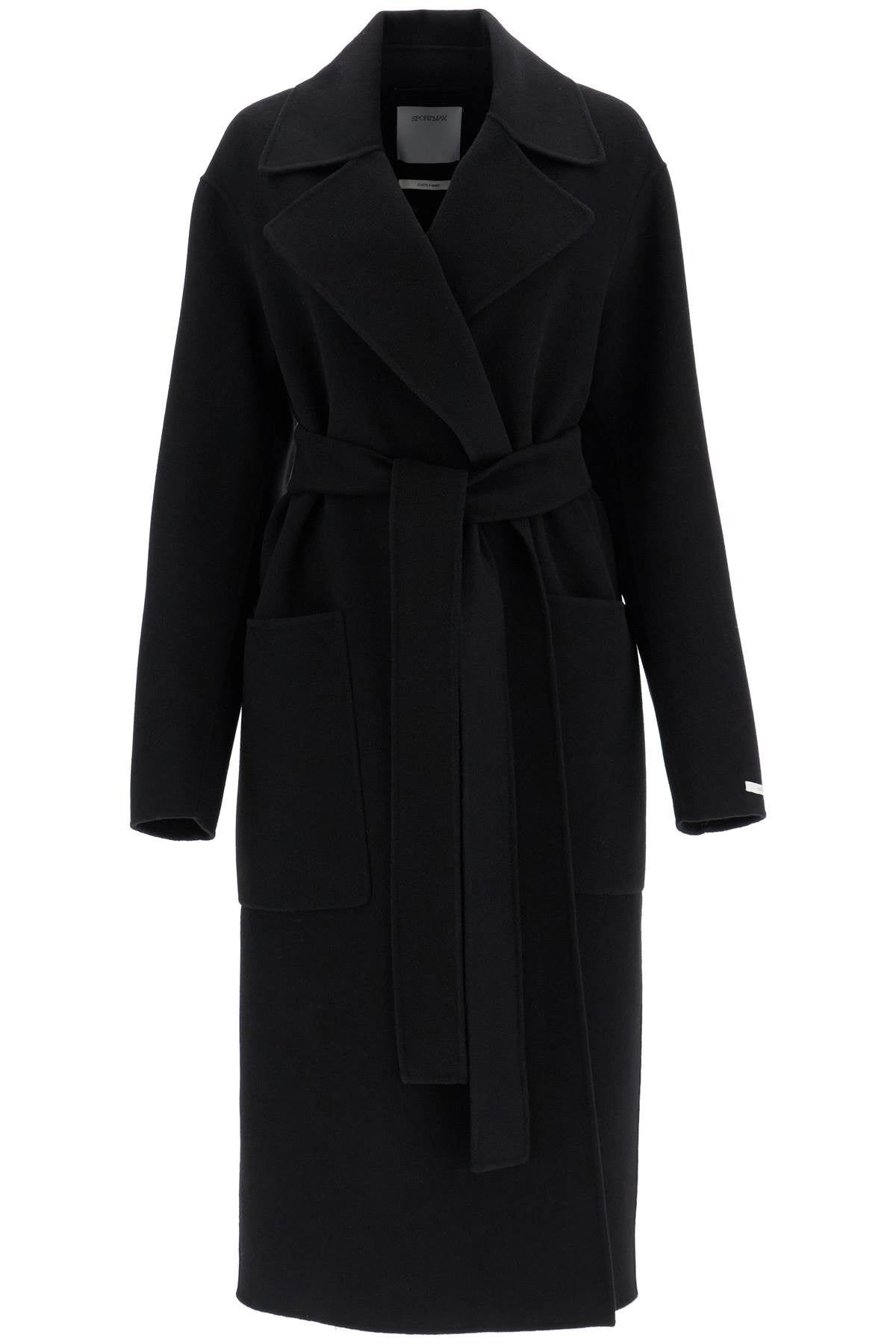 Coat With Belt  - Black