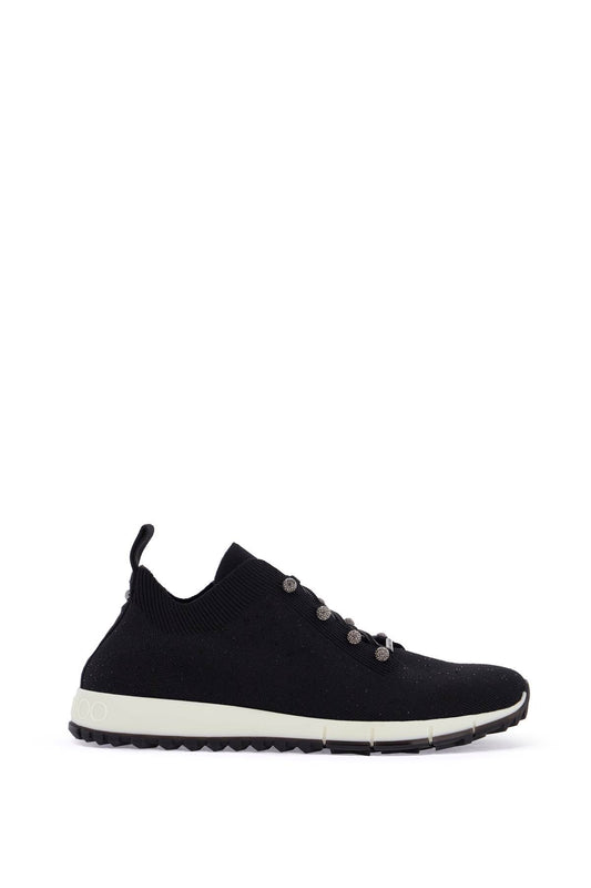 'knitted Sneakers With Sequins -  - Black