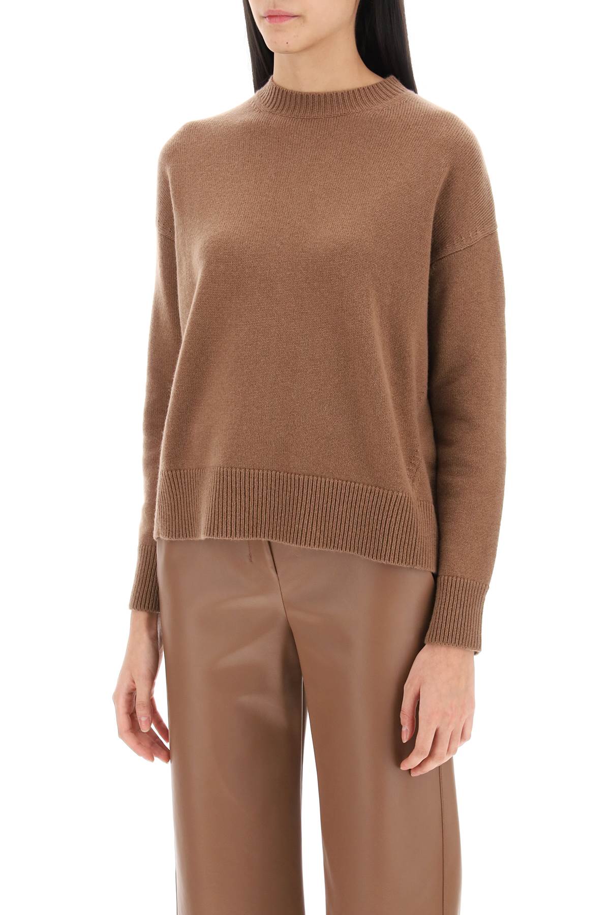 Venezia Wool And Cashmere Sweater  - Brown