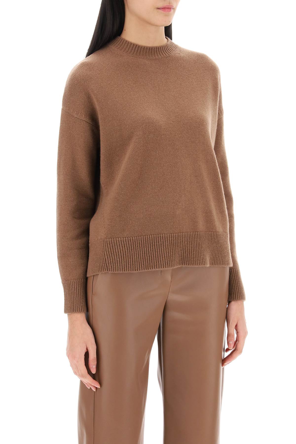 Venezia Wool And Cashmere Sweater  - Brown