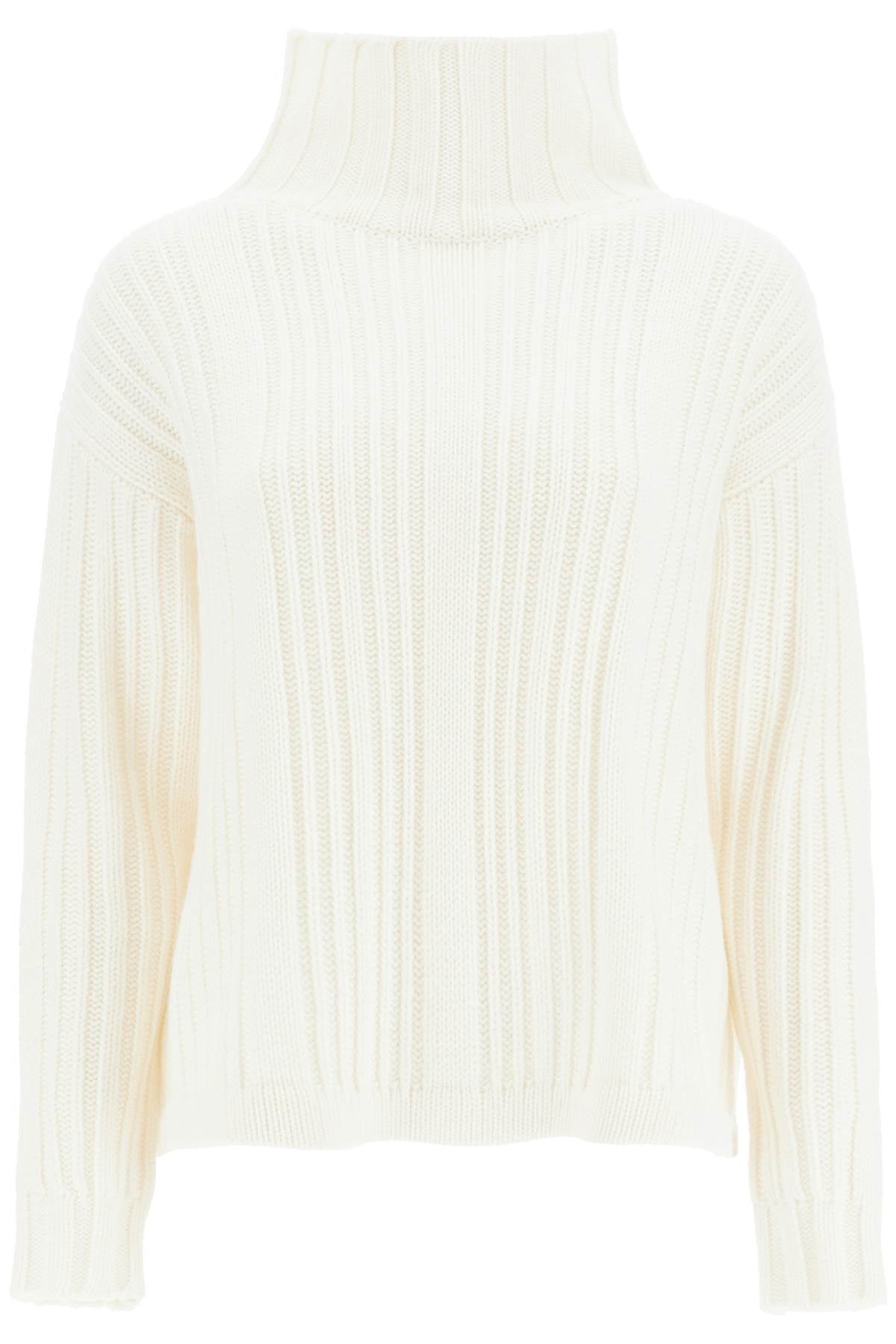 In Wool And Cashmere Sweater  - White