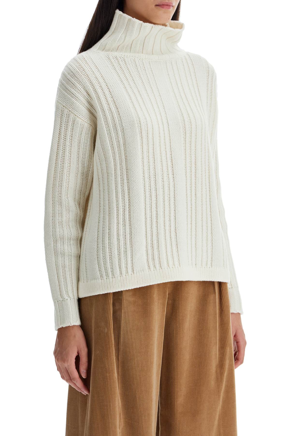 In Wool And Cashmere Sweater  - White