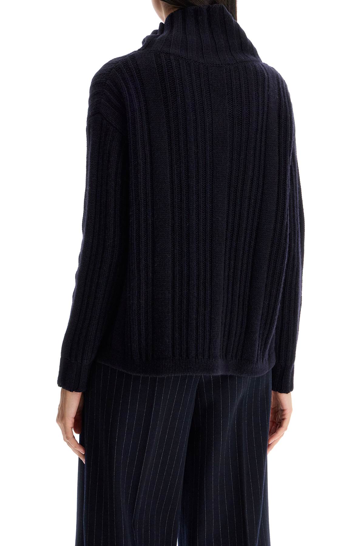 In Wool And Cashmere Sweater  - Blue