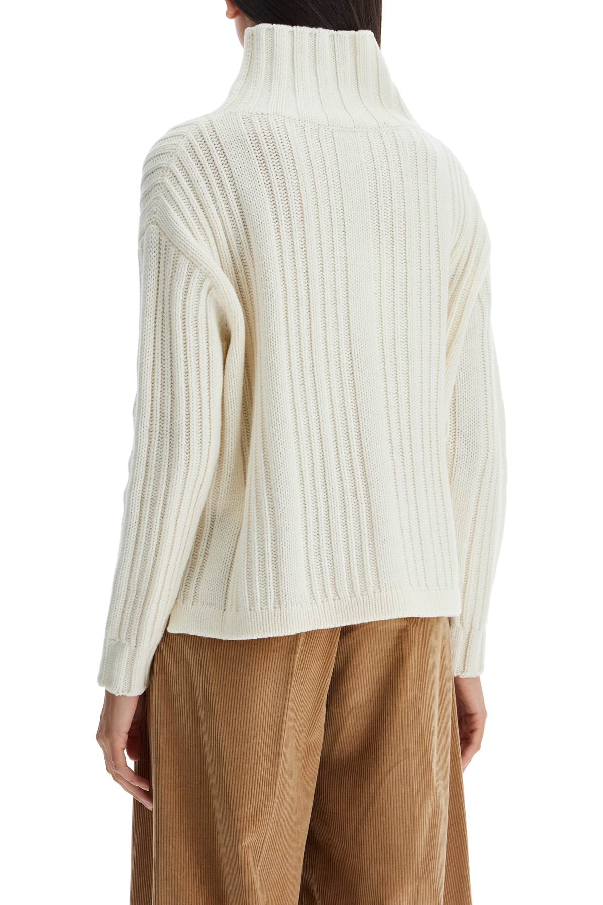 In Wool And Cashmere Sweater  - White