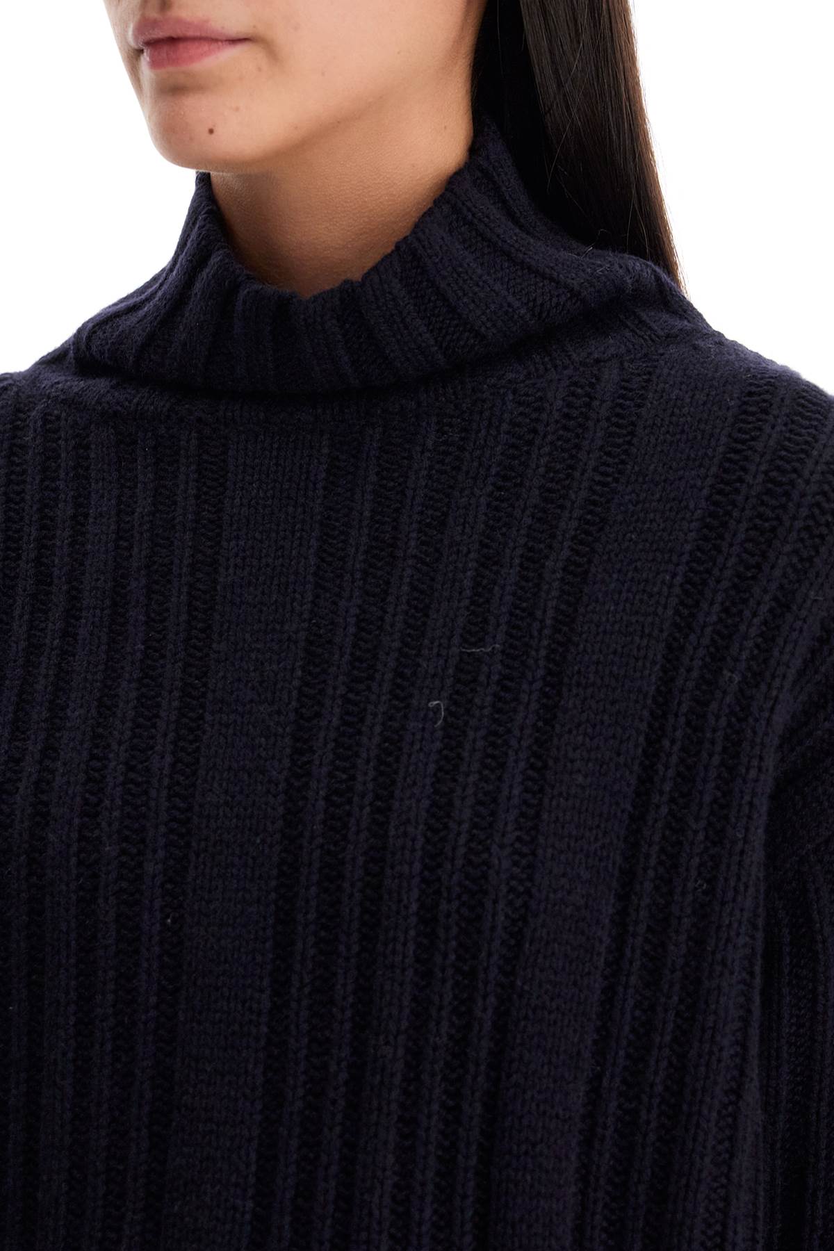 In Wool And Cashmere Sweater  - Blue