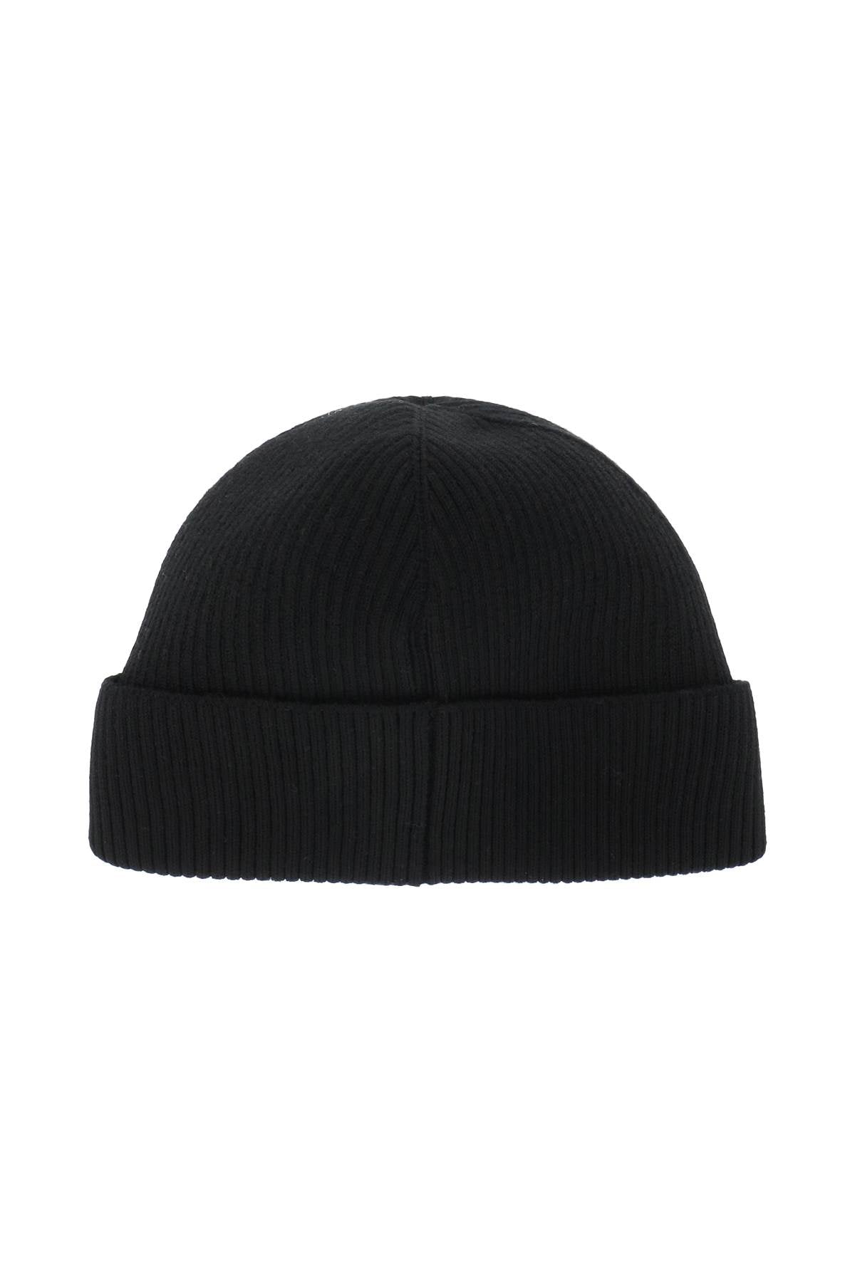 Barcode Logo Beanie Hat  - Black