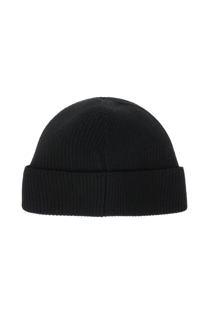 Barcode Logo Beanie Hat  - Black