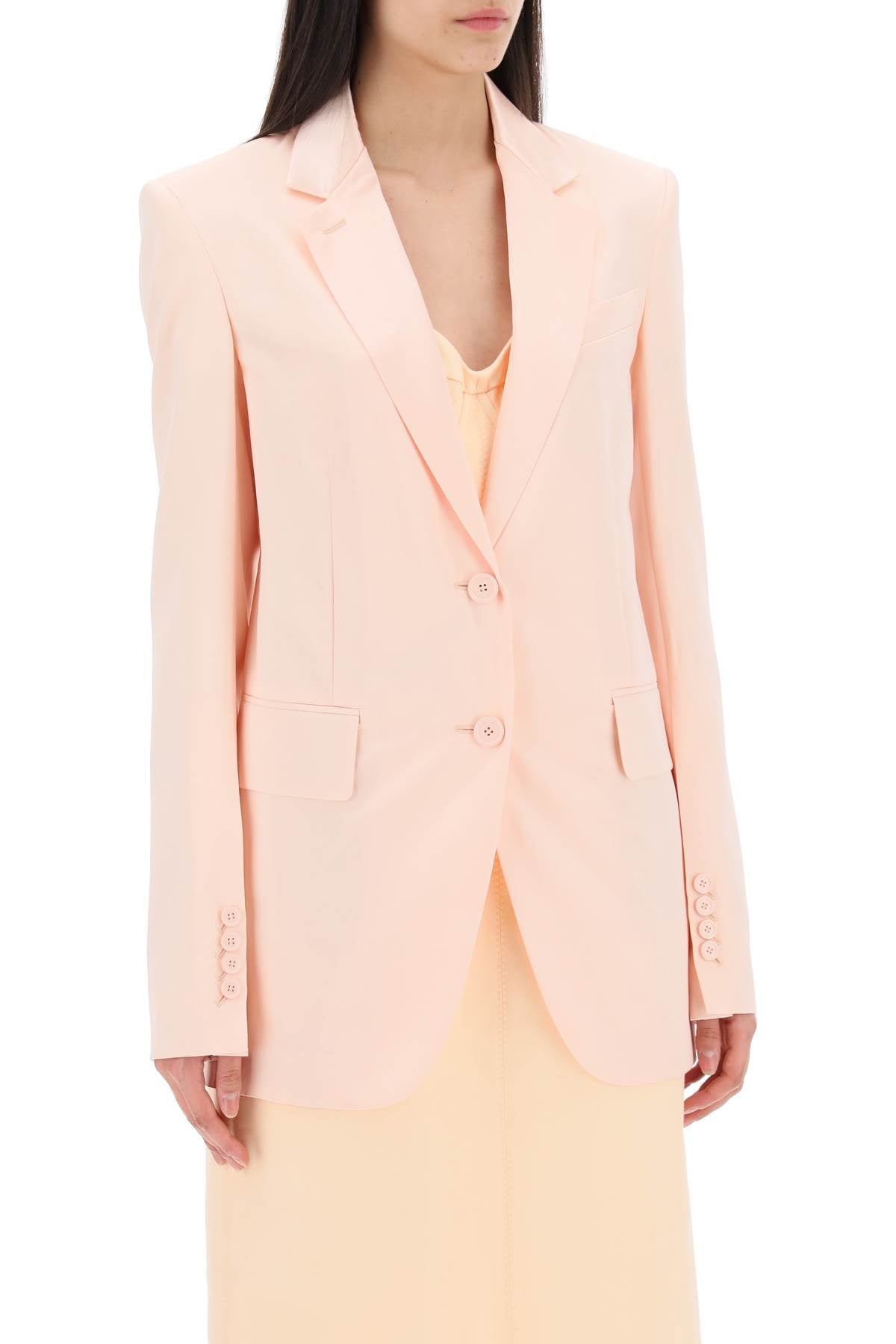 Satin Blazer For  - Pink