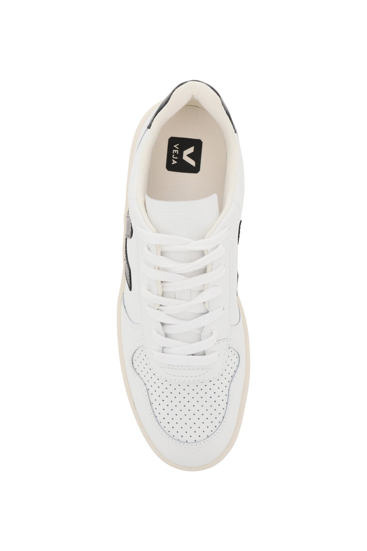 Leather V-10 Sneakers  - White