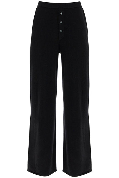 Cashmere Yarn Pants For Men And  - Black