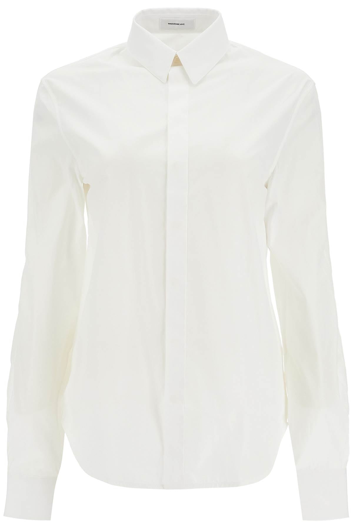 Flared Cotton Shirt For Women  - White