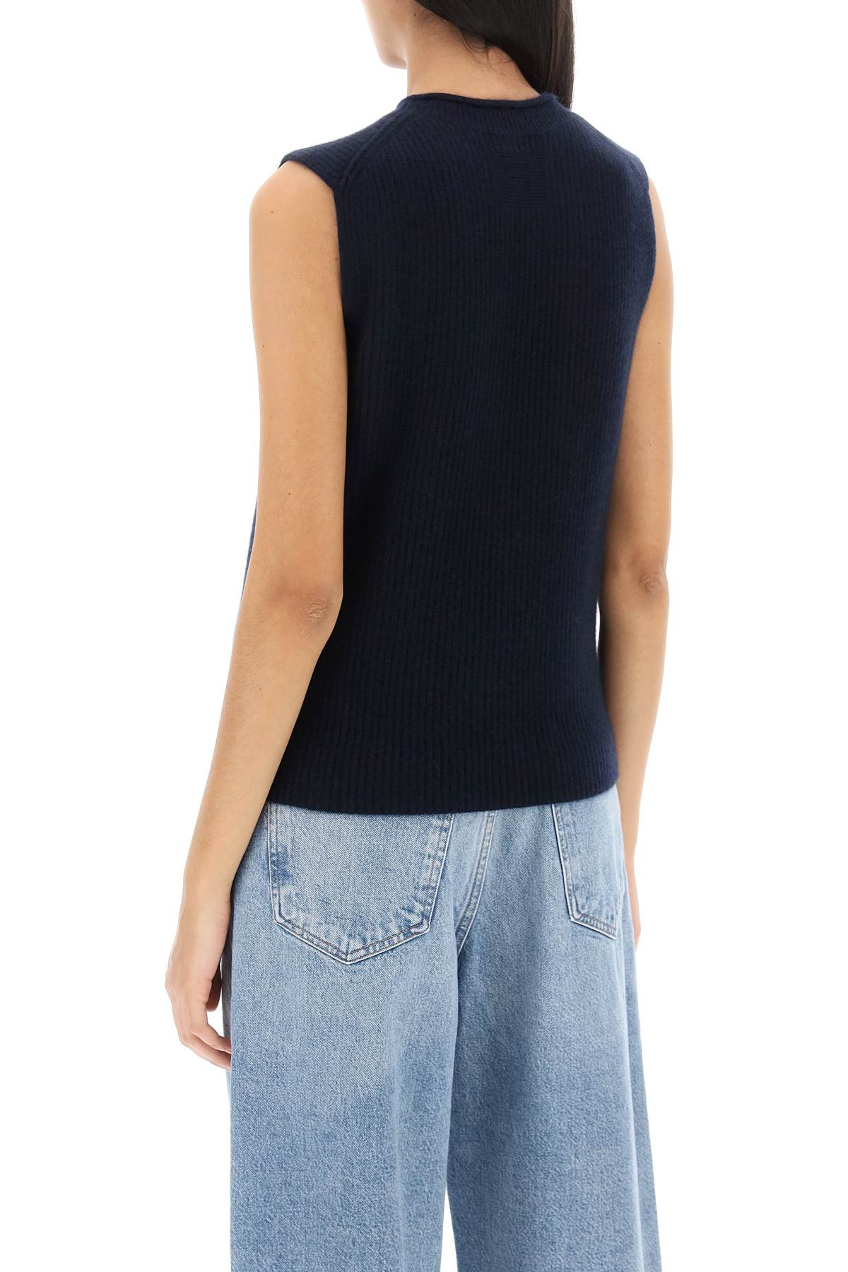 Layer Up Cashmere Vest  - Blue