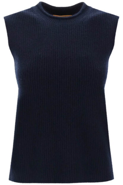 Layer Up Cashmere Vest  - Blue