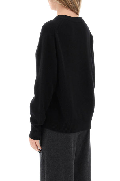 The V Cashmere Sweater  - Black