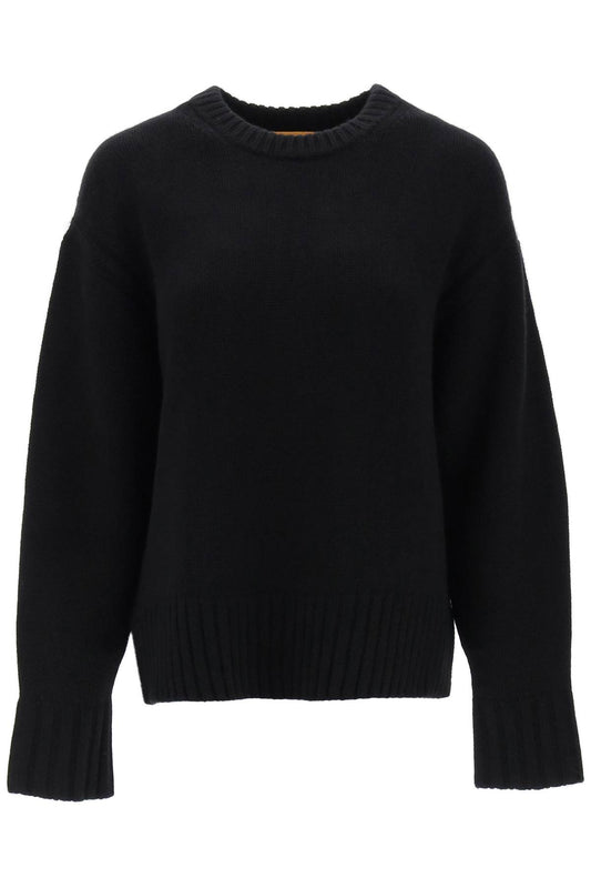 Crew-neck Sweater In Cashmere  - Nero