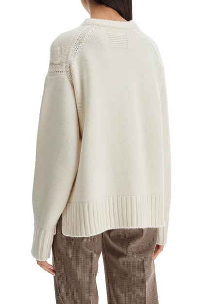 Crew-neck Sweater In Cashmere  - White