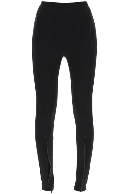 Leggins With Zip Cuffs  - Nero