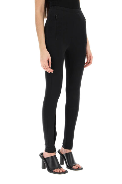 Leggins With Zip Cuffs  - Nero