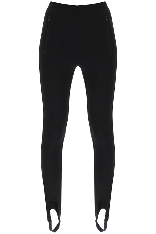 High-waisted Stirrup Leggings  - Black