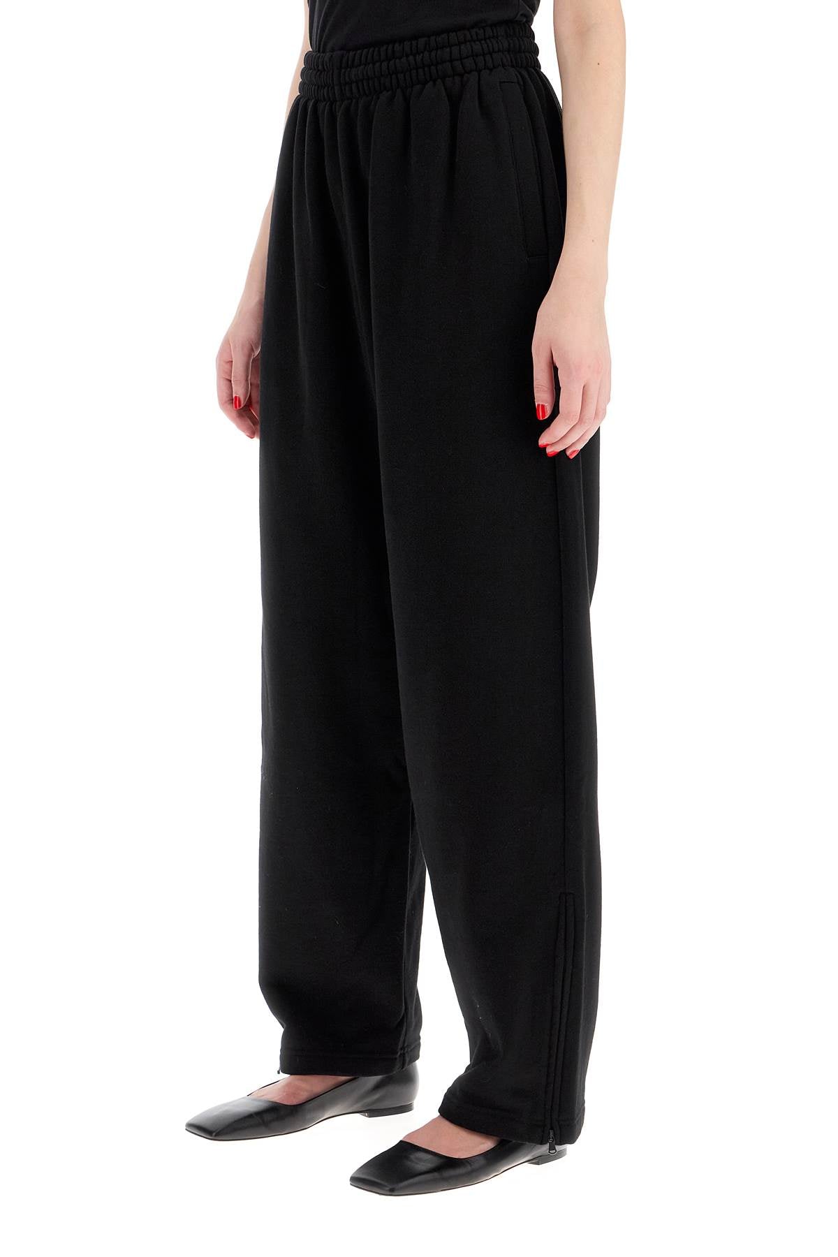 Wide Leg Joggers For Comfortable  - Black