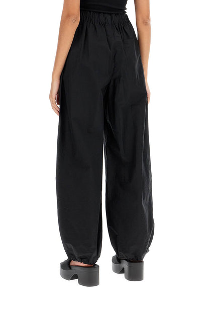 Parachute Poplin Pants  - Black