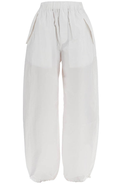 Parachute Poplin Pants  - White