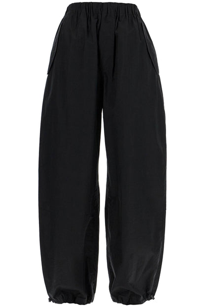 Parachute Poplin Pants  - Black