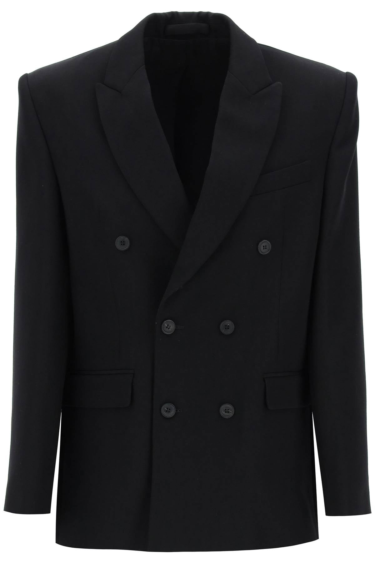 Double-breasted Blazer  - Black