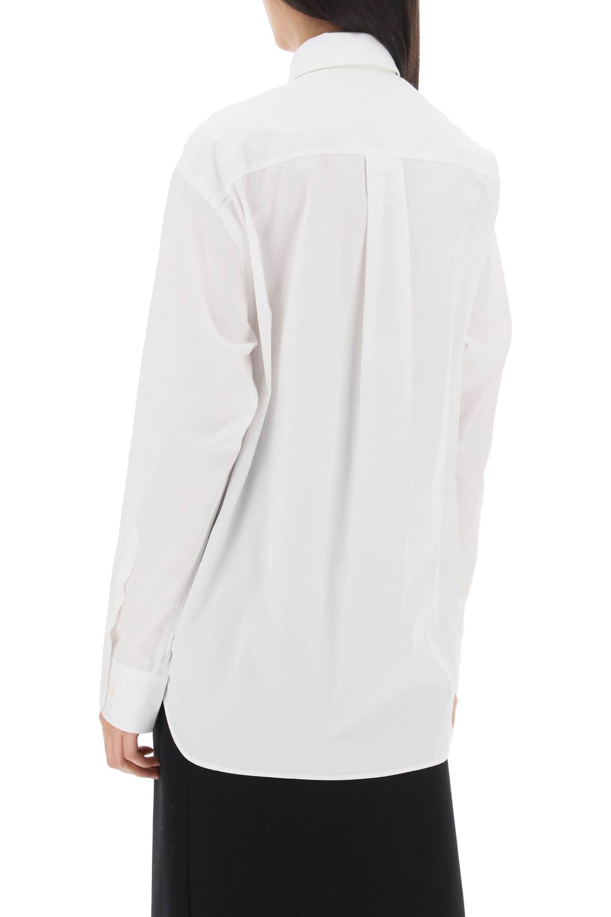 Maxi Shirt In Cotton Batista  - White