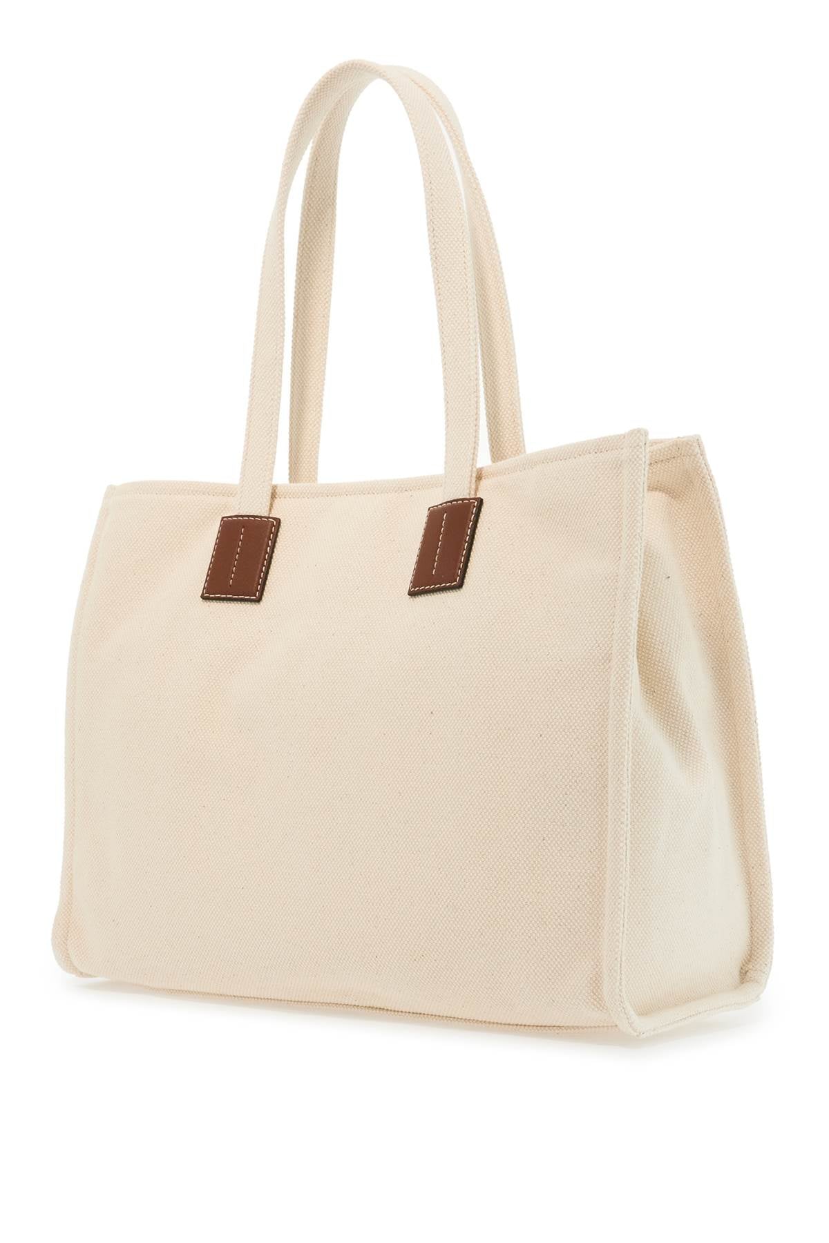 East/west Akelei Canvas Tote  - Neutro