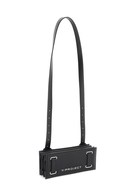 Mini Accordion Crossbody Bag  - Black