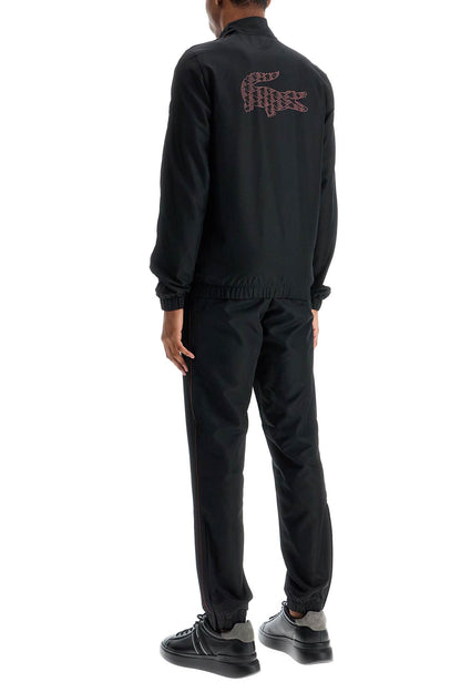 Regular Fit Sports Tracksuit  - Black