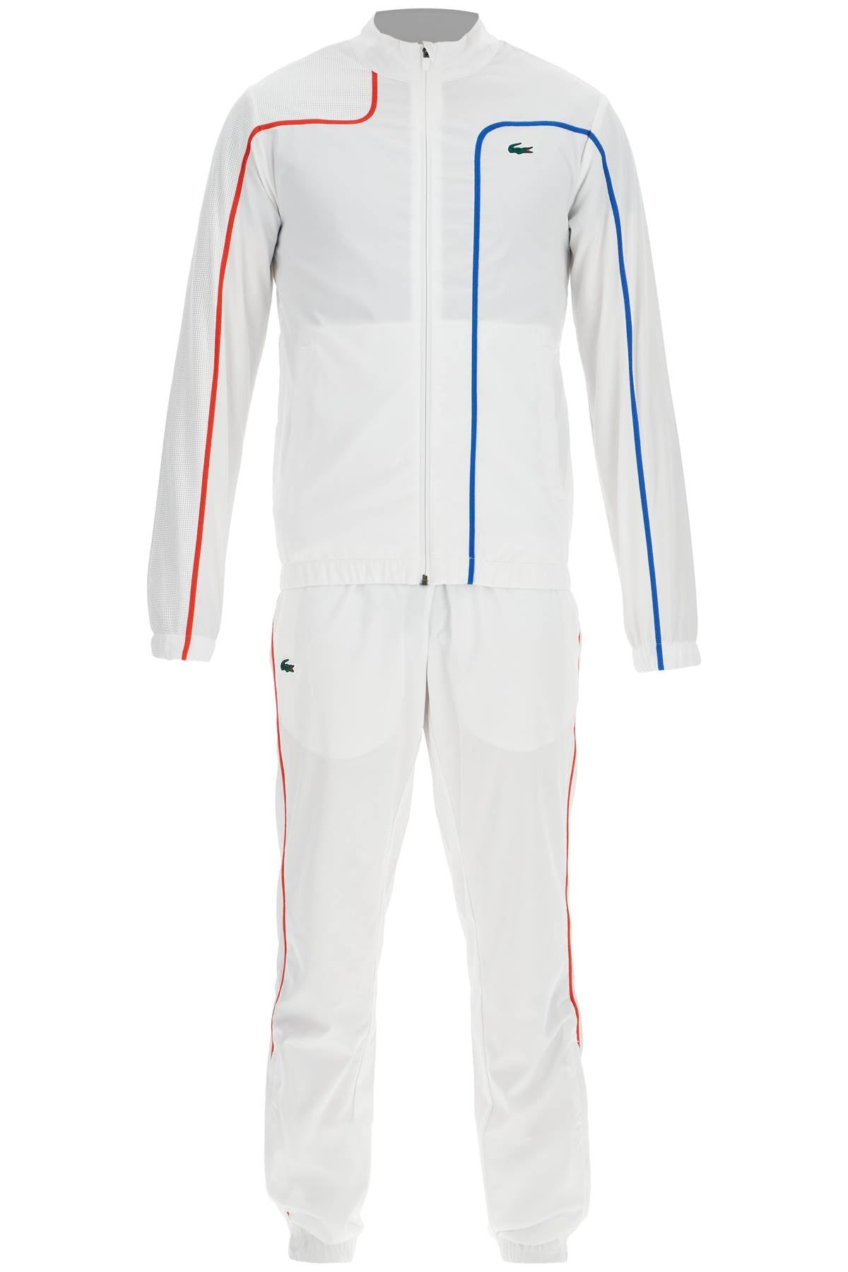 'sporty Tracksuit With Contrasting Stitching  - White