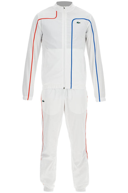 'sporty Tracksuit With Contrasting Stitching  - White