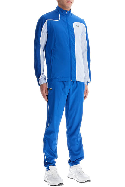 'sporty Tracksuit With Contrasting Stitching  - Blue